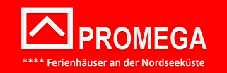 Logo PROMEGA Immobilien - Ferienhäuser an der Nordseeküste